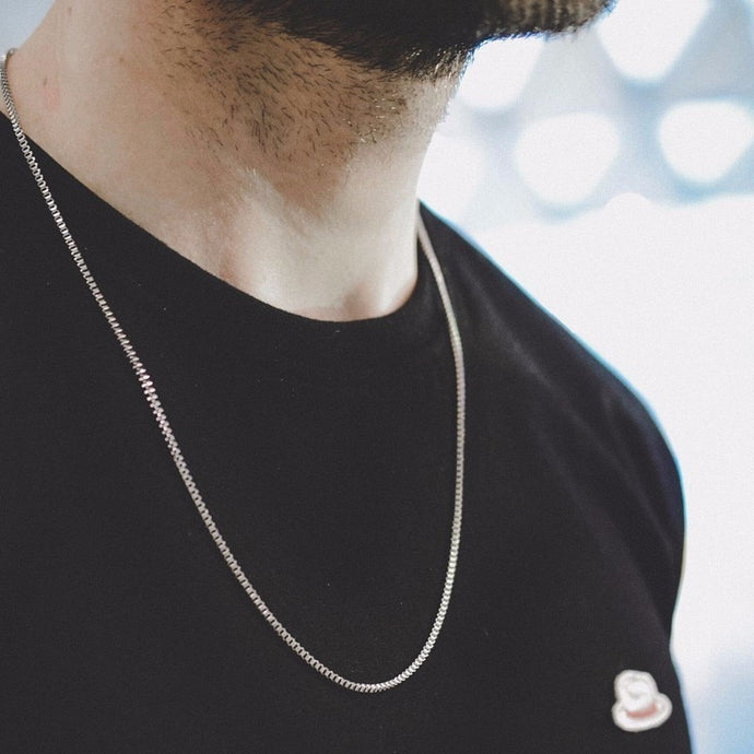 Standart men Stainless Steel Choker with 21-24 Inches (2.1mm-5mm Wide)