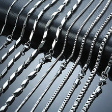 Laden Sie das Bild in den Galerie-Viewer, Standart men Stainless Steel Choker with 21-24 Inches (2.1mm-5mm Wide)