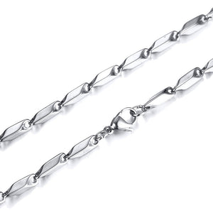 Standart men Stainless Steel Choker with 21-24 Inches (2.1mm-5mm Wide)