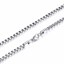 Laden Sie das Bild in den Galerie-Viewer, Standart men Stainless Steel Choker with 21-24 Inches (2.1mm-5mm Wide)