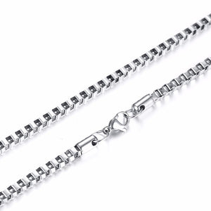 Standart men Stainless Steel Choker with 21-24 Inches (2.1mm-5mm Wide)