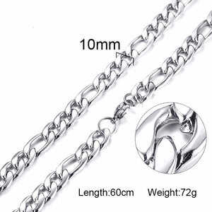 Standart men Stainless Steel Choker with 21-24 Inches (2.1mm-5mm Wide)