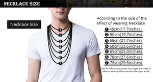Razor Blade Pendants Necklaces Gold Color Stainless Steel Chain Barber Shop
