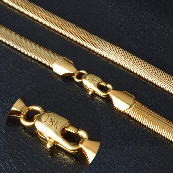 Hot Long Necklace Jewelry 18 K 6MM 50cm 20inch Men