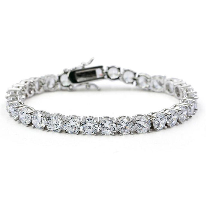 Big cubic zirconia CZ bracelet 20.5CM