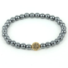 Laden Sie das Bild in den Galerie-Viewer, 2019 Hematite Bracelet Charm Stretchy