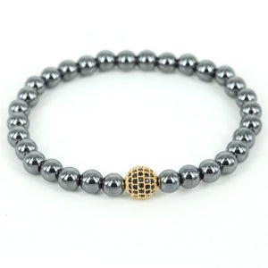 2019 Hematite Bracelet Charm Stretchy