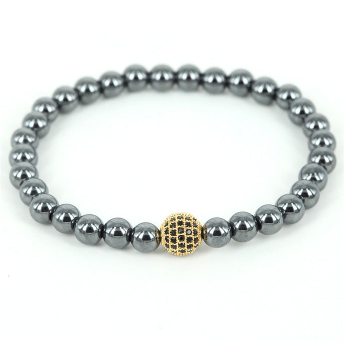 2019 Hematite Bracelet Charm Stretchy
