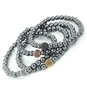 2019 Hematite Bracelet Charm Stretchy