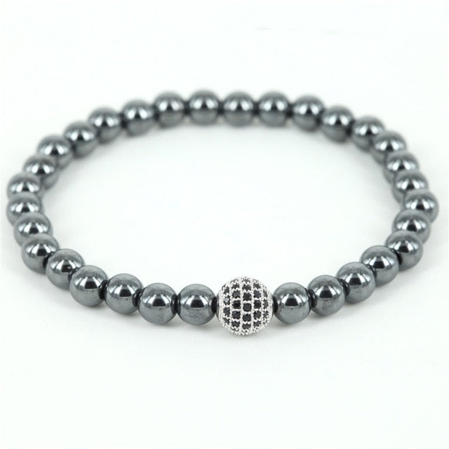 2019 Hematite Bracelet Charm Stretchy