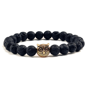 Gold Owl Leopard Lion Buddha Lava