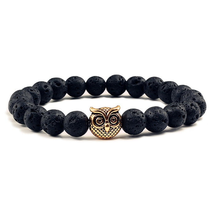 Gold Owl Leopard Lion Buddha Lava
