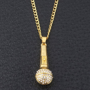 Music Stereoscopic Microphone Necklaces