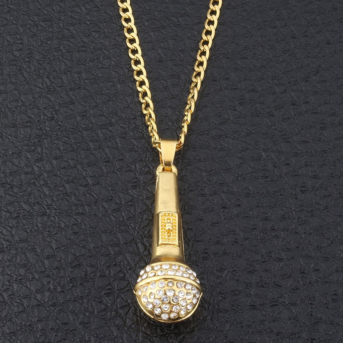 Music Stereoscopic Microphone Necklaces