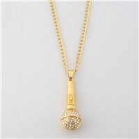 Music Stereoscopic Microphone Necklaces