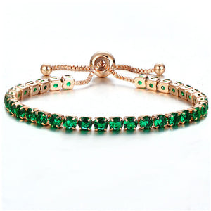 Tennis Bracelet felet & Bangle Gold Silver Color