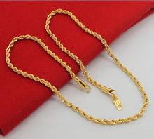 Laden Sie das Bild in den Galerie-Viewer, Hollywood 24K Pure Gold Necklace Popular Chains