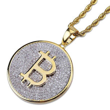 Laden Sie das Bild in den Galerie-Viewer, Bitcoint 24K Gold Plated AAA Cubic Zirconia