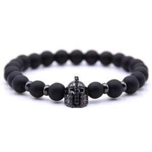 Zirconia Gladiator Spartan Helmet Bracelets Pulseras Hombre Armband