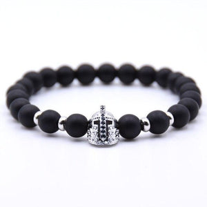 Zirconia Gladiator Spartan Helmet Bracelets Pulseras Hombre Armband