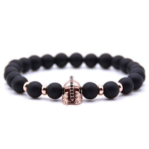 Zirconia Gladiator Spartan Helmet Bracelets Pulseras Hombre Armband