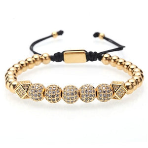 My bracelet stainless steel beads/gold/luxury/charms custom