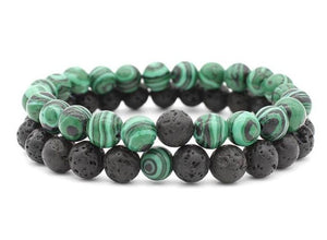 8mm Lava Beads Braslet For Men