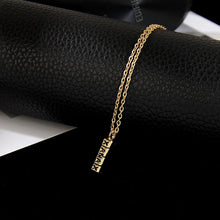 Laden Sie das Bild in den Galerie-Viewer, Fashion XANAX Letter Gold Small Pendant Necklace Unisex Pill Necklaces &amp; Pendants Women Men Gold Silver Long Chain Necklace Gift