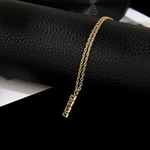 Fashion XANAX Letter Gold Small Pendant Necklace Unisex Pill Necklaces & Pendants Women Men Gold Silver Long Chain Necklace Gift