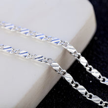 Laden Sie das Bild in den Galerie-Viewer, Gold silver Color Flat snake Link Chain