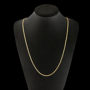 Gold silver Color Flat snake Link Chain