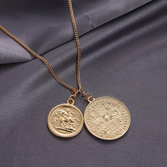 New  Vintage Medusa Portraitnts Coin Gold