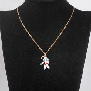 Cute Necklace Universe Planet Rocket Astronaut Necklace